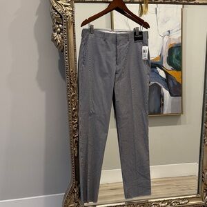 Saks Fifth Avenue Blue and White Striped Chinos